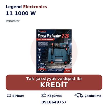acar desti: Elan başlığı: Perforator 11 1000 W Elan mətni: Legend Electronics – — 1