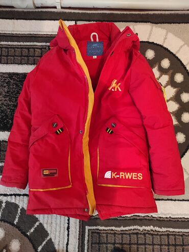 зимняя детская куртка для мальчика: Куртка цвет - Красный