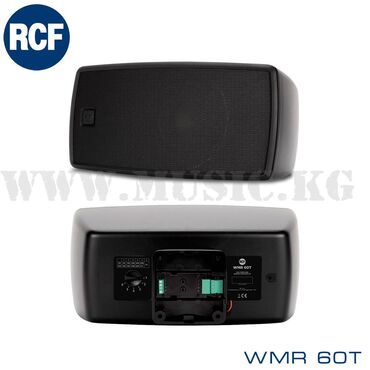 установка музыки: Настенный громкоговоритель RCF WMR60T Black WMR 60T - это