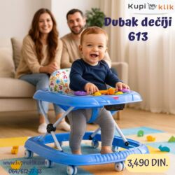Ostali dečiji nameštaj: Dubak dečiji 613 - Model sa stabilnim okvirom i više točkića za lakše — 6