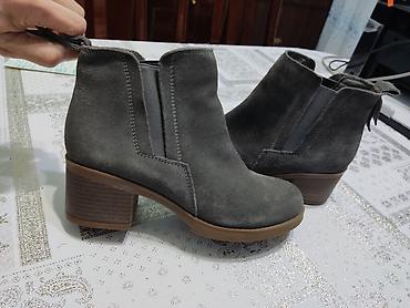 çekmeler: Qadın ayaqqabıları dəsti 1) Qəhvəyi açıq burunlu sandalet - Material — 4