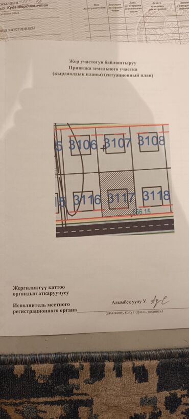 участок сокулук: 423 соток, Курулуш, Кызыл китеп