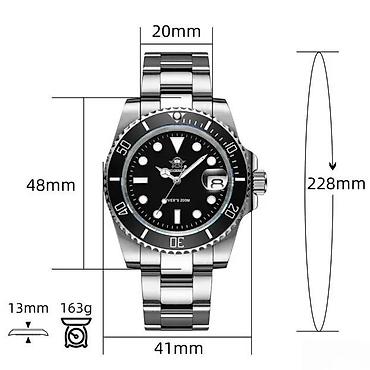 Ručni satovi: ADDIESDIVE MY-H3 - 41mm - Crna - Rolex Submariner Homage Potpuno nov — 7