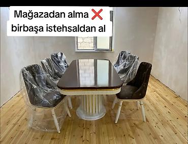 Для кухни, Новый, Нераскладной, Овальный стол, 6 стульев