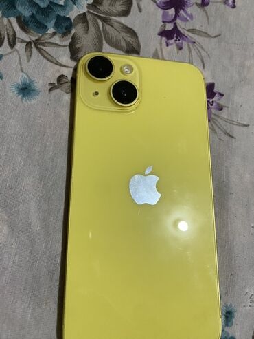 телефоны айфон: IPhone 14, Б/у, 256 ГБ, Желтый, 81 %