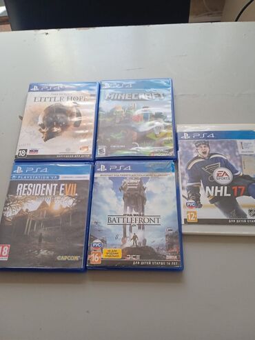 ps4 icare: Liitle Hope 25 azn Minecraft 20 azn NHL -17 - 25 azn Star wars