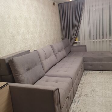 диван деки: Угловой диван, цвет - Серый