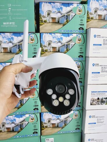 Səs gücləndiriciləri: Simsiz Wifi ptz kamera 360° 3mp/2K Çöl səraiti ücün matorlu kamera