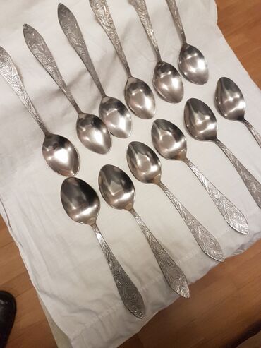 Qaşıqlar: Xörək qaşığı. Nerj. 12 ədəd. Rusiya istehsalı. Qiyməti - 45 manat -da lalafo.az — 6 Qaşıqlar: Xörək qaşığı. Nerj. 12 ədəd. Rusiya istehsalı. Qiyməti - 45 manat — 6