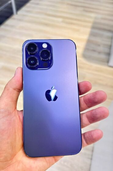 телефоны о стор: IPhone 14 Pro Max, Колдонулган, 512 ГБ, Deep Purple, Заряддоочу түзүлүш, Кабель, Куту, 87 %