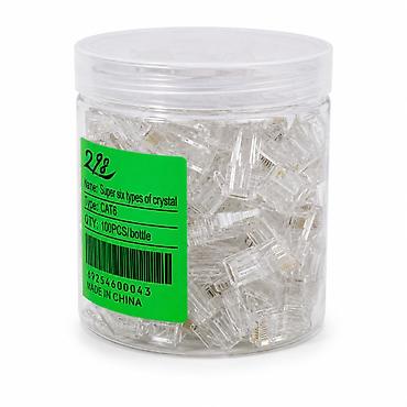 cat6: 🔌 Коннектор RJ45 CAT6 (100 шт.) Коннекторы RJ45 CAT6 предназначены — 1