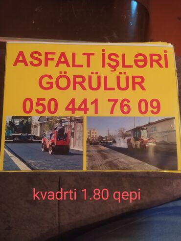 Digər ixtisaslar: Asfalt işləri görülür