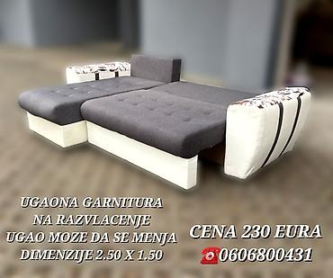 Ugaone garniture: Ugaona garnitura na razvlačenje - Dimenzije: 2.50 x 1.50 m - — 8