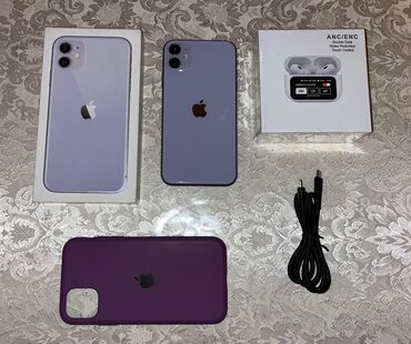orginal ayfon zengi: IPhone 11, 64 ГБ, Гарантия, Face ID, С документами