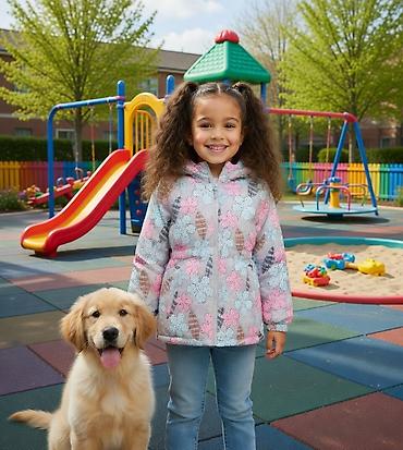 Верхняя одежда: В наличии демисезонная куртка с цветочным принтом. 😍 Теперь — 2