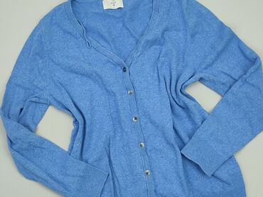 błękitna eleganckie bluzki: Kardigan, M, stan - Bardzo dobry