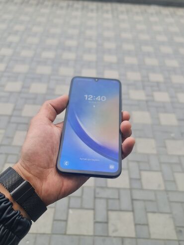 samsung: Samsung Galaxy A34 5G, 128 GB, rəng - Qara, Barmaq izi, Face ID