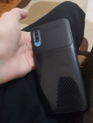 samsung s3650: Samsung A70, 128 GB, rəng - Mavi, Sensor, Barmaq izi, İki sim kartlı
