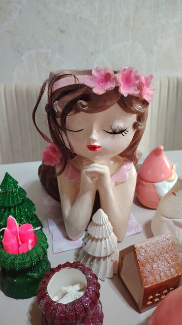 Fiqurlar: Fiqur, Gips, rəng - Ağ — 11