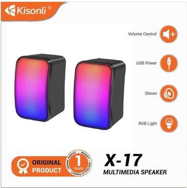 Колонки для ПК и ноутбуков: Колонки Kisonli X17 USB 2.0
3ват
Новые в упаковке