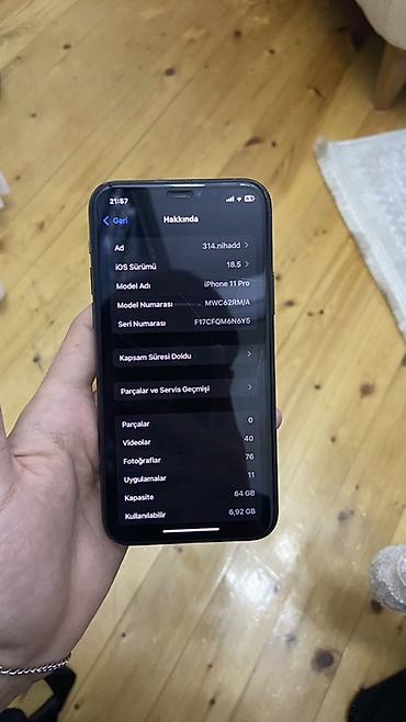 Apple iPhone: IPhone 11 Pro Max, Matte Midnight Green, Face ID — 8