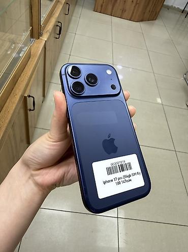 iphone 10plus: IPhone 17 Pro, Б/у, 256 ГБ, Blue Titanium, 100 % — 3