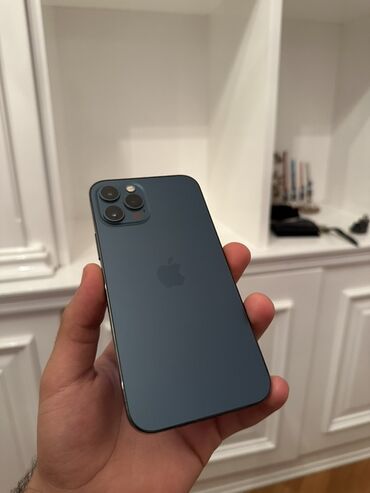 Apple iPhone: IPhone 12 Pro, 128 GB, Göy, Zəmanət, Face ID