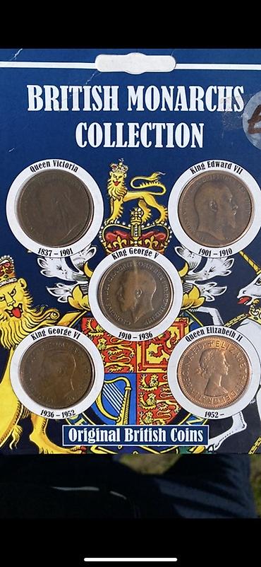 monarch: Набор монет “British Monarchs Collection” — оригинальные британские — 1