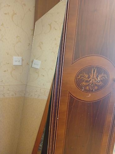 Güzgülü şkaf qapıları 155/60 - Material: ağac teksturalı MDF/laminat lalafo.az -da Güzgülü şkaf qapıları 155/60 - Material: ağac teksturalı MDF/laminat