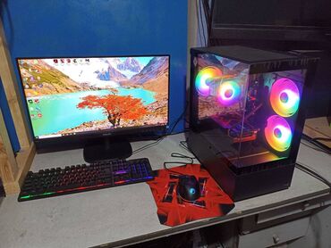 Настольные ПК и рабочие станции: Компьютер, ядер - 4, ОЗУ 16 ГБ, Игровой, Б/у, Intel Core i7, AMD Radeon RX 580, HDD + SSD — 2