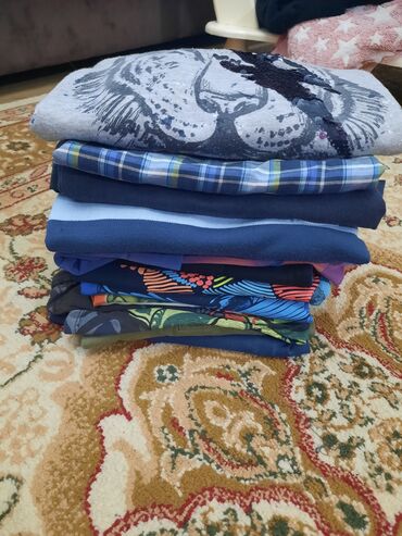 odeća za dečake: Komplet: Majica, Košulja, Pantalone, 134-140