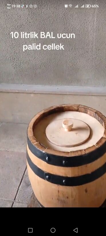 Bağ və bostan üçün digər məhsullar: Turşu tutma üçün qapaqlı xalis palıd çəlləklər. sifarişlə — 11