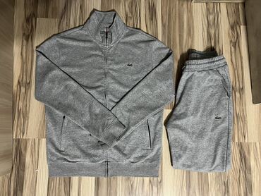 Спортивные костюмы: Мужской спортивный костюм, XL (EU 42), Lacoste, Б/у, цвет - Серый, Самовывоз