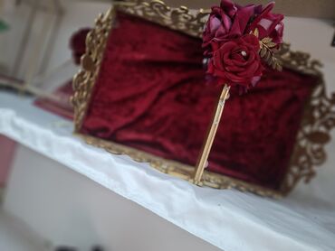 Toy aksesuarları: Toy və nişan üçün zərif hədiyyə/nişan səbəti və vitrin dəstləri - — 7