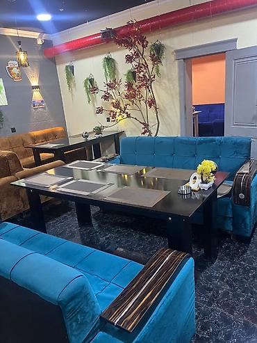 Sifarişlə restoran üçün masa və oturacaq dəstləri: Stullar ilə, Dördbucaq masa — 1