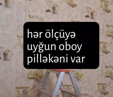 Malyar işləri: Aboy ustası Mənzil və ofislərdə oboy işlərinin görülməsi. 17 il iş