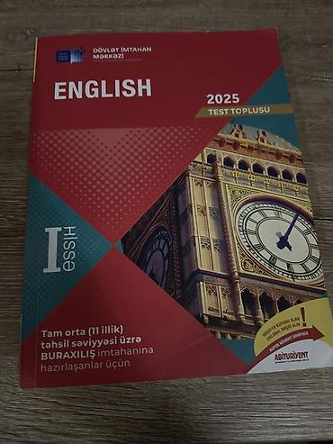 Testlər: Məhsul: “English 2025 – Test Toplusu”, I hissə Nəşriyyat/İnstitut — 1