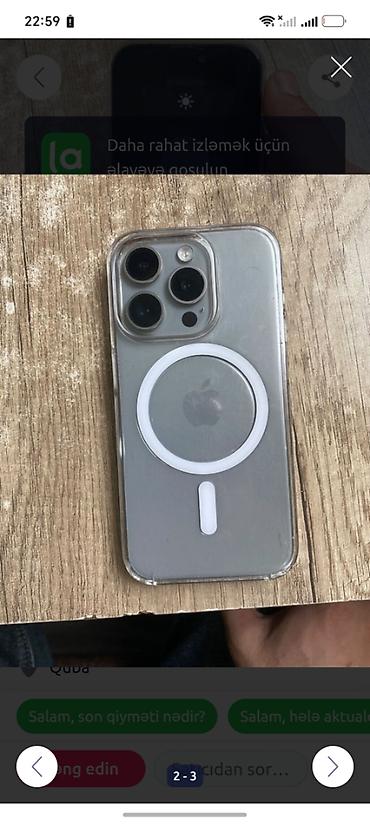 iphone 5 's: IPhone 15 Pro, 256 GB, Natural Titanium — 1