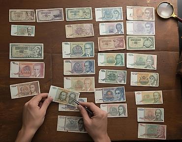 Numizmatika i filatelija: Kolekcija jugoslovenskih i srpskih novčanica – razni apoeni i izdanja — 1