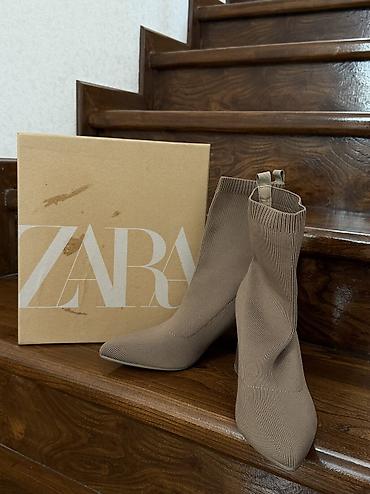 туфли к: Ботинки, 38, Zara, Новый, цвет - Коричневый, Самовывоз — 1