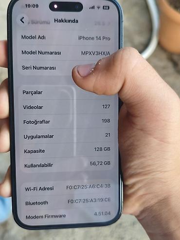 iphone 14 pro ekranı: IPhone 14 Pro, 128 GB, Qara, Simsiz şarj — 9