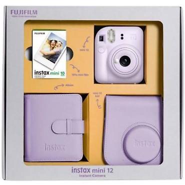 Fujifilm Instax Mini 12 – Lila rəngdə instant kamera dəsti Dəst