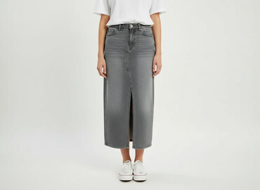 spódnice jeansowe plus size: KappAhl, Spódnica damska, rozmiar S
