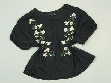 bluzki damskie czarne z koronką: Blouse, 2XS (EU 32), condition - Very good