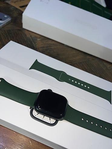 apple watch 4: Apple watch series 7 Aluminium,ideal veziyetdedi,korobka — 1
