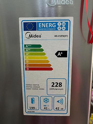 dynacord 2: Yeni 2 qapılı Midea Soyuducu Satılır, rəng - Gümüşü — 4