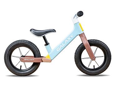 pvc aufblasventil: Balance bike 12" GALAXY COOPER – sv. plava/braon Prva bicikla bez — 2