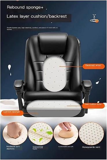 Ofis və oyun kresloları: Yeni, Təkərli, Qolları tənzimlənir, Süni dəri — 8