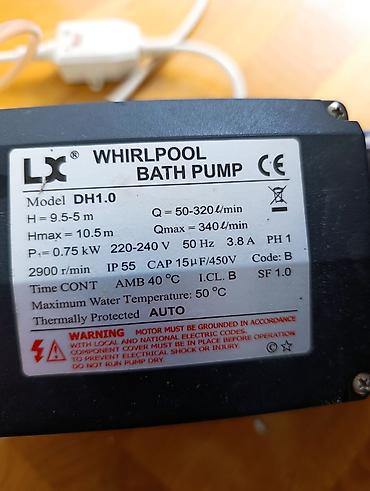 Təmir və tikinti: Cakuzi su nasosu LX Whirlpool Bath Pump (Model DH1.0) tam işlek — 4