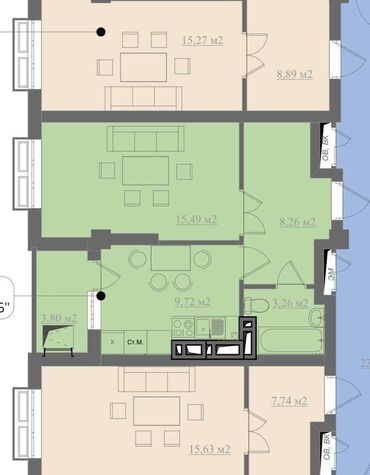 продаю подвальное помещение: 1 комната, 39 м², Элитка, 8 этаж, ПСО (под самоотделку)